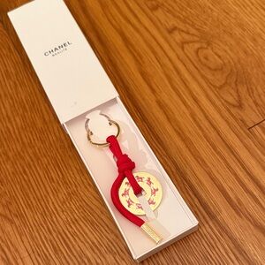 CHANEL 2026 Red and Gold Key Holder